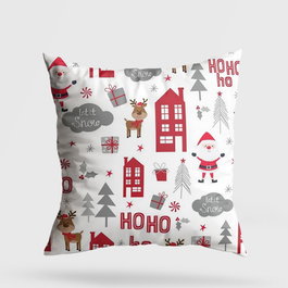 Aberto Design Cojín Multicolor 43 x 43 cm con Relleno de Silicona